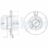 Bremsscheibe DELPHI BG2372