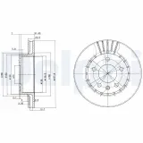 Bremsscheibe DELPHI BG2384