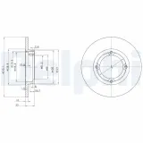 Bremsscheibe DELPHI BG2400