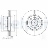 Bremsscheibe Vorderachse DELPHI BG2403