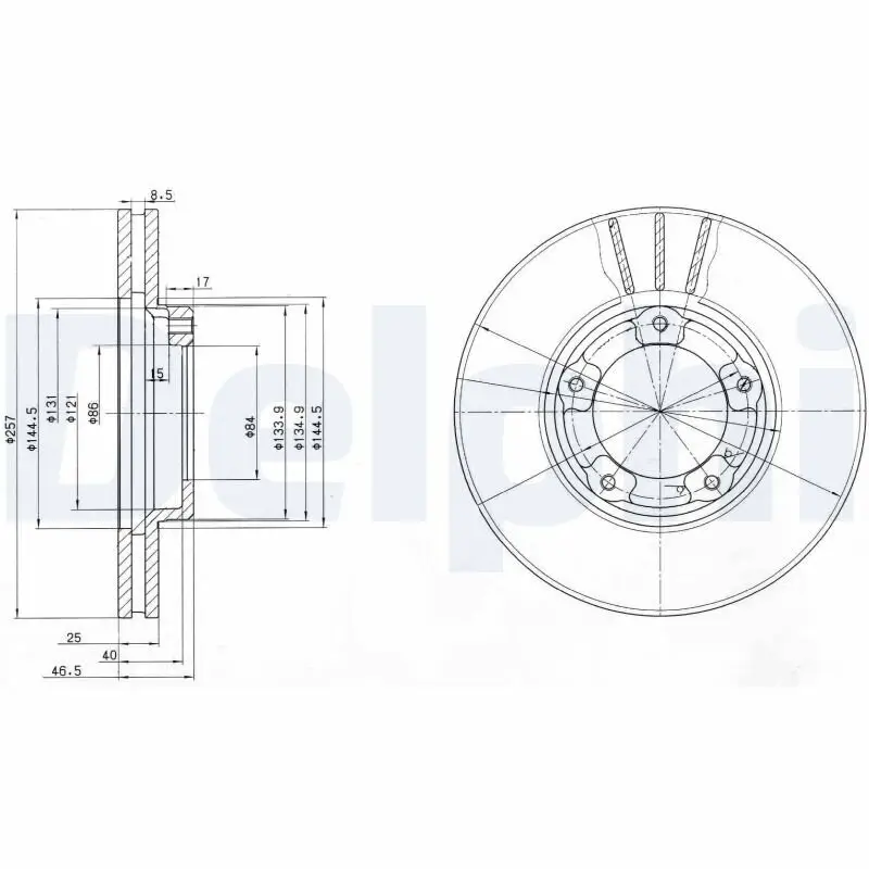 Bremsscheibe DELPHI BG2423