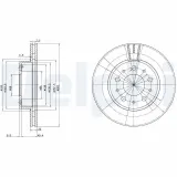 Bremsscheibe DELPHI BG2425