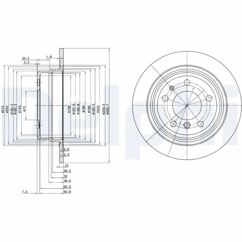 Bremsscheibe DELPHI BG2437