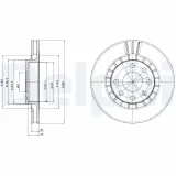 Bremsscheibe DELPHI BG2443