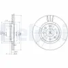 Bremsscheibe Vorderachse DELPHI BG2448 Bild Bremsscheibe Vorderachse DELPHI BG2448