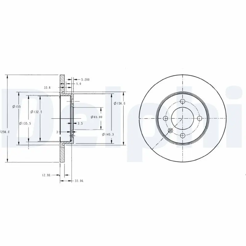 Bremsscheibe DELPHI BG2454