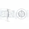 Bremsscheibe Vorderachse DELPHI BG2454 Bild Bremsscheibe Vorderachse DELPHI BG2454