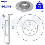 Bremsscheibe DELPHI BG2458