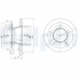 Bremsscheibe DELPHI BG2494