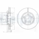 Bremsscheibe DELPHI BG2518