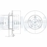 Bremsscheibe DELPHI BG2520