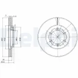 Bremsscheibe DELPHI BG2524