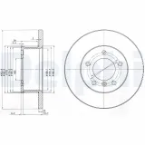 Bremsscheibe DELPHI BG2556