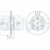 Bremsscheibe Vorderachse DELPHI BG2558 Bild Bremsscheibe Vorderachse DELPHI BG2558