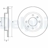 Bremsscheibe DELPHI BG2572