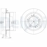 Bremsscheibe DELPHI BG2584