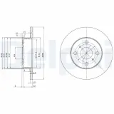 Bremsscheibe DELPHI BG2597