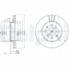 Bremsscheibe DELPHI BG2615 Bild Bremsscheibe DELPHI BG2615