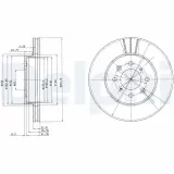 Bremsscheibe DELPHI BG2615
