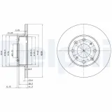 Bremsscheibe Vorderachse DELPHI BG2616