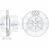 Bremsscheibe DELPHI BG2617