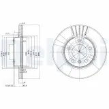 Bremsscheibe DELPHI BG2623C