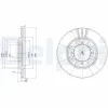 Bremsscheibe Vorderachse DELPHI BG2628