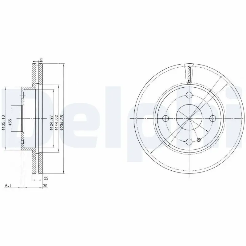 Bremsscheibe DELPHI BG2629