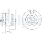 Bremsscheibe Vorderachse DELPHI BG2632