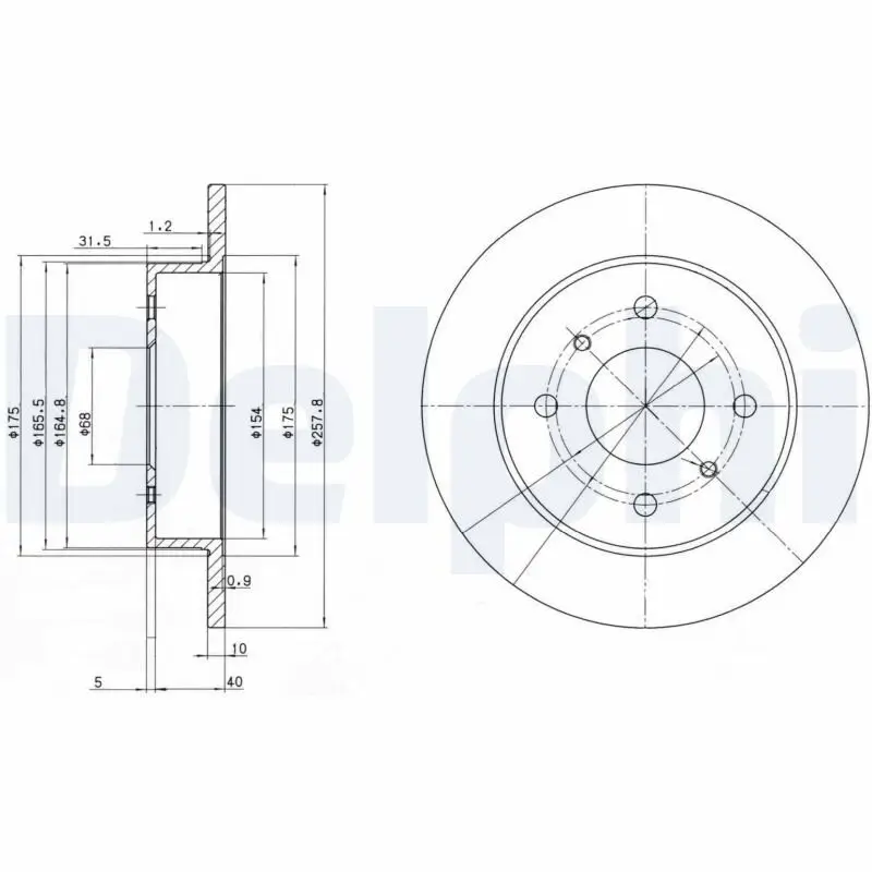 Bremsscheibe DELPHI BG2633