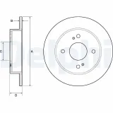 Bremsscheibe DELPHI BG2634