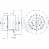 Bremsscheibe Hinterachse DELPHI BG2637