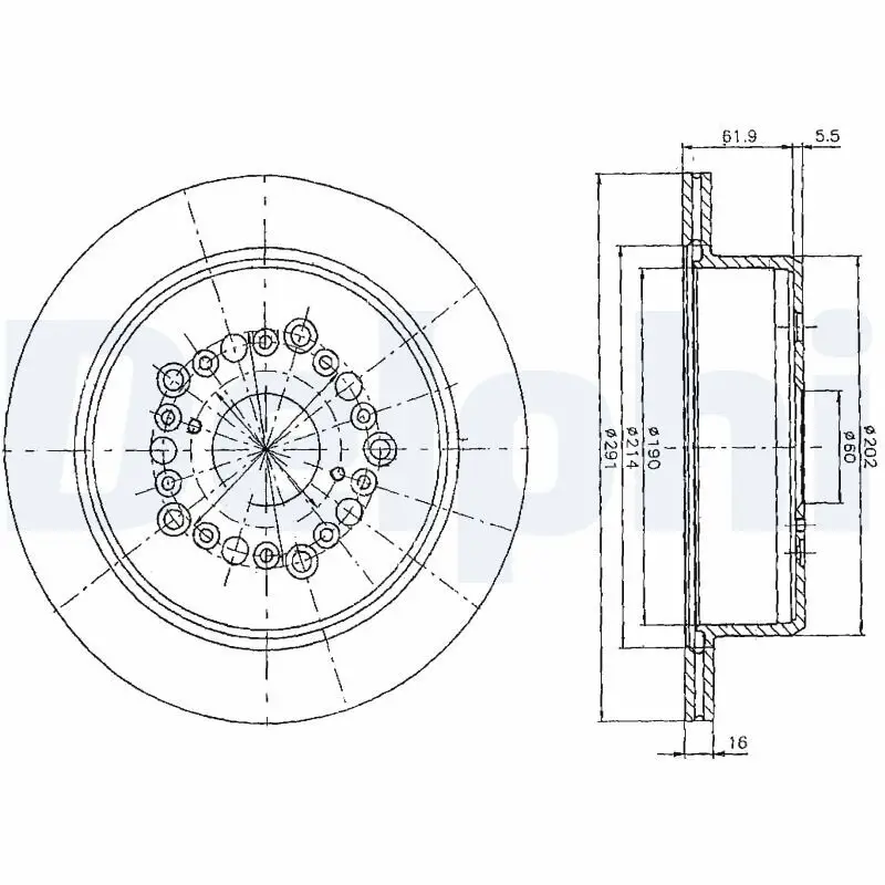 Bremsscheibe DELPHI BG2662