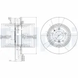 Bremsscheibe Hinterachse DELPHI BG2671