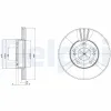 Bremsscheibe Vorderachse DELPHI BG2682 Bild Bremsscheibe Vorderachse DELPHI BG2682