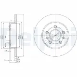 Bremsscheibe DELPHI BG2696