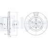 Bremsscheibe Vorderachse DELPHI BG2713