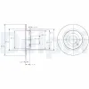 Bremsscheibe Hinterachse DELPHI BG2732