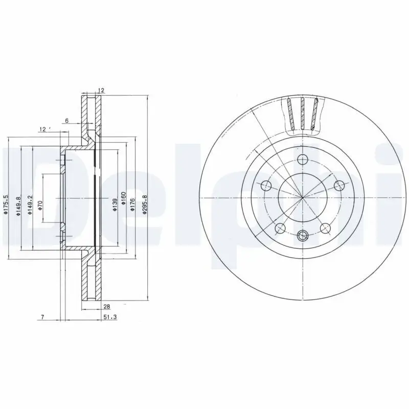 Bremsscheibe DELPHI BG2742