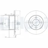 Bremsscheibe DELPHI BG2747