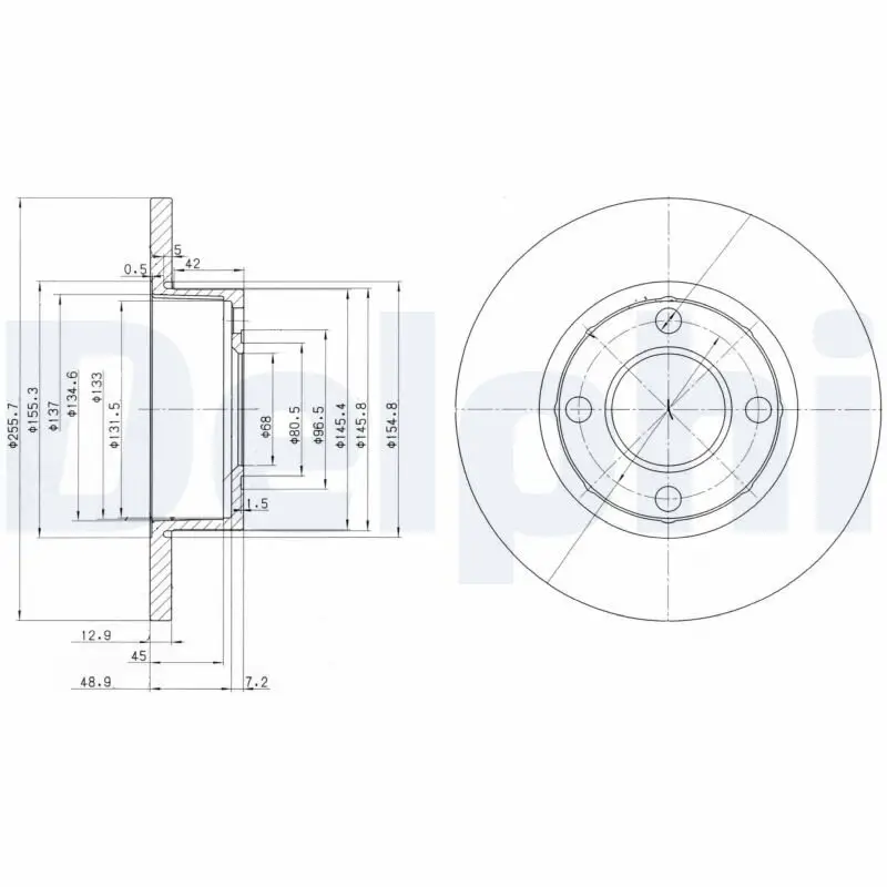 Bremsscheibe DELPHI BG2752