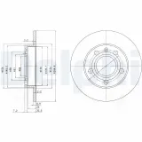 Bremsscheibe Hinterachse DELPHI BG2753C