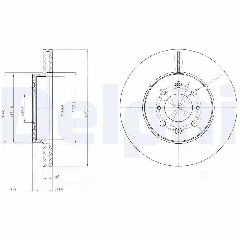 Bremsscheibe DELPHI BG2759