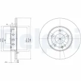 Bremsscheibe Vorderachse DELPHI BG2769