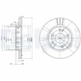 Bremsscheibe Vorderachse DELPHI BG2771