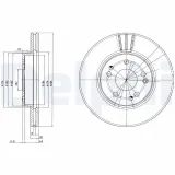 Bremsscheibe Vorderachse DELPHI BG2772