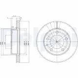 Bremsscheibe Vorderachse DELPHI BG2779