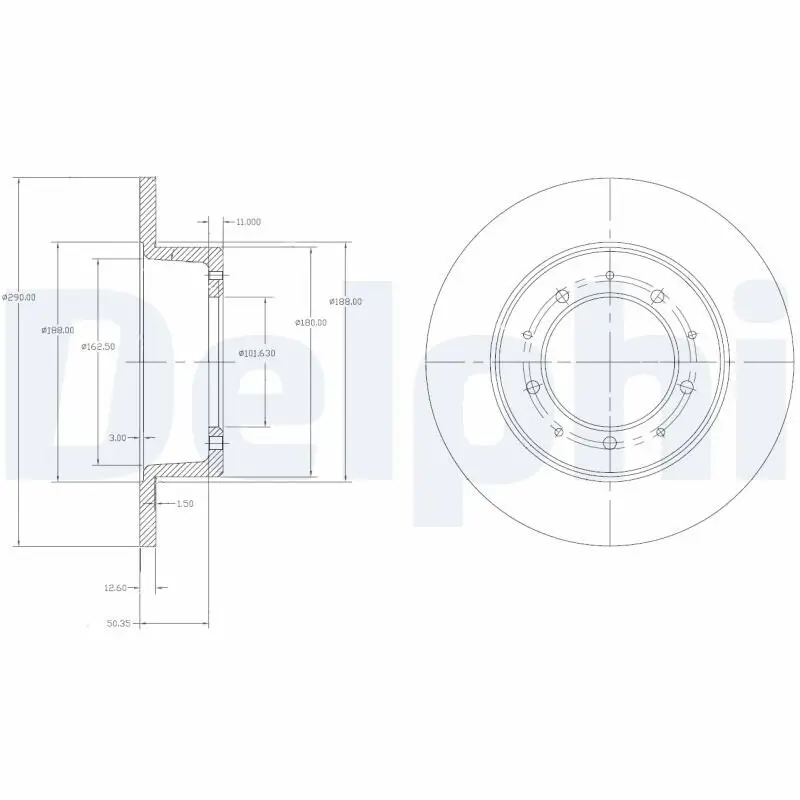 Bremsscheibe DELPHI BG2799