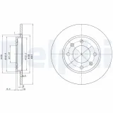 Bremsscheibe DELPHI BG2800