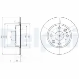 Bremsscheibe DELPHI BG2803